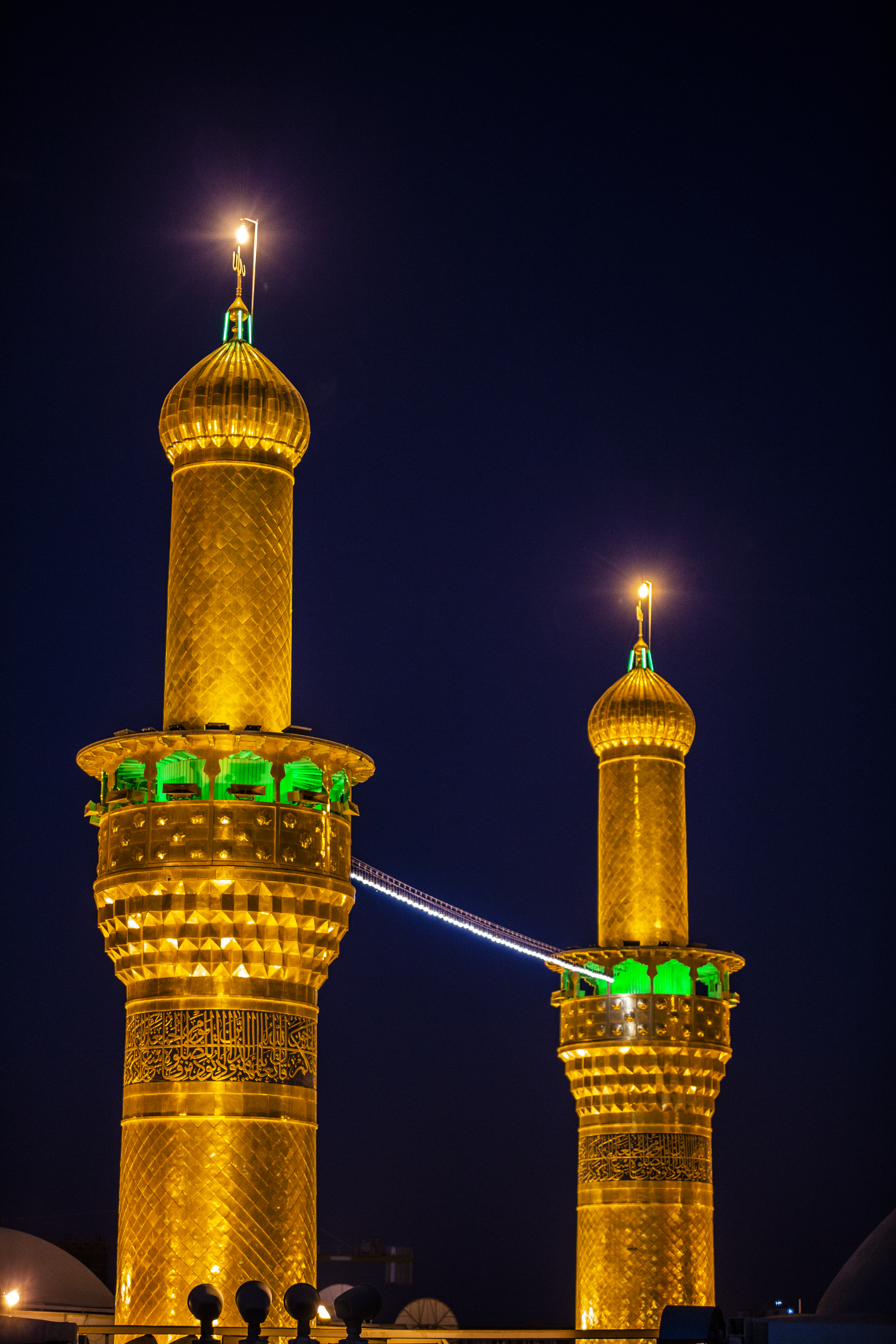 منارتي حرم الإمام الحسين (عليه السلام)