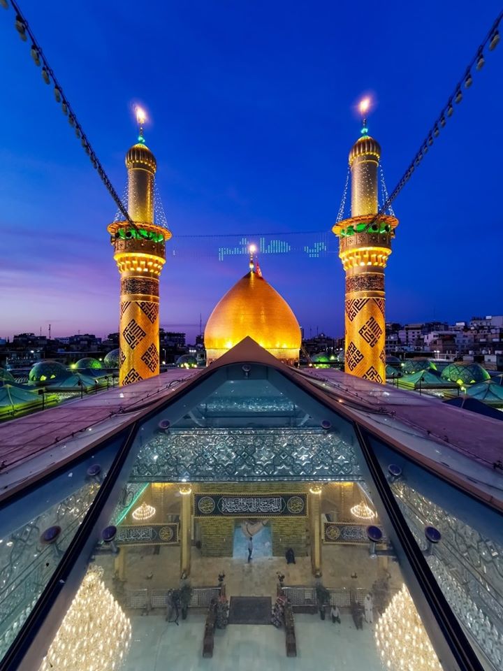 منائر  وقبة ابي الفضل العباس (عليه السلام)