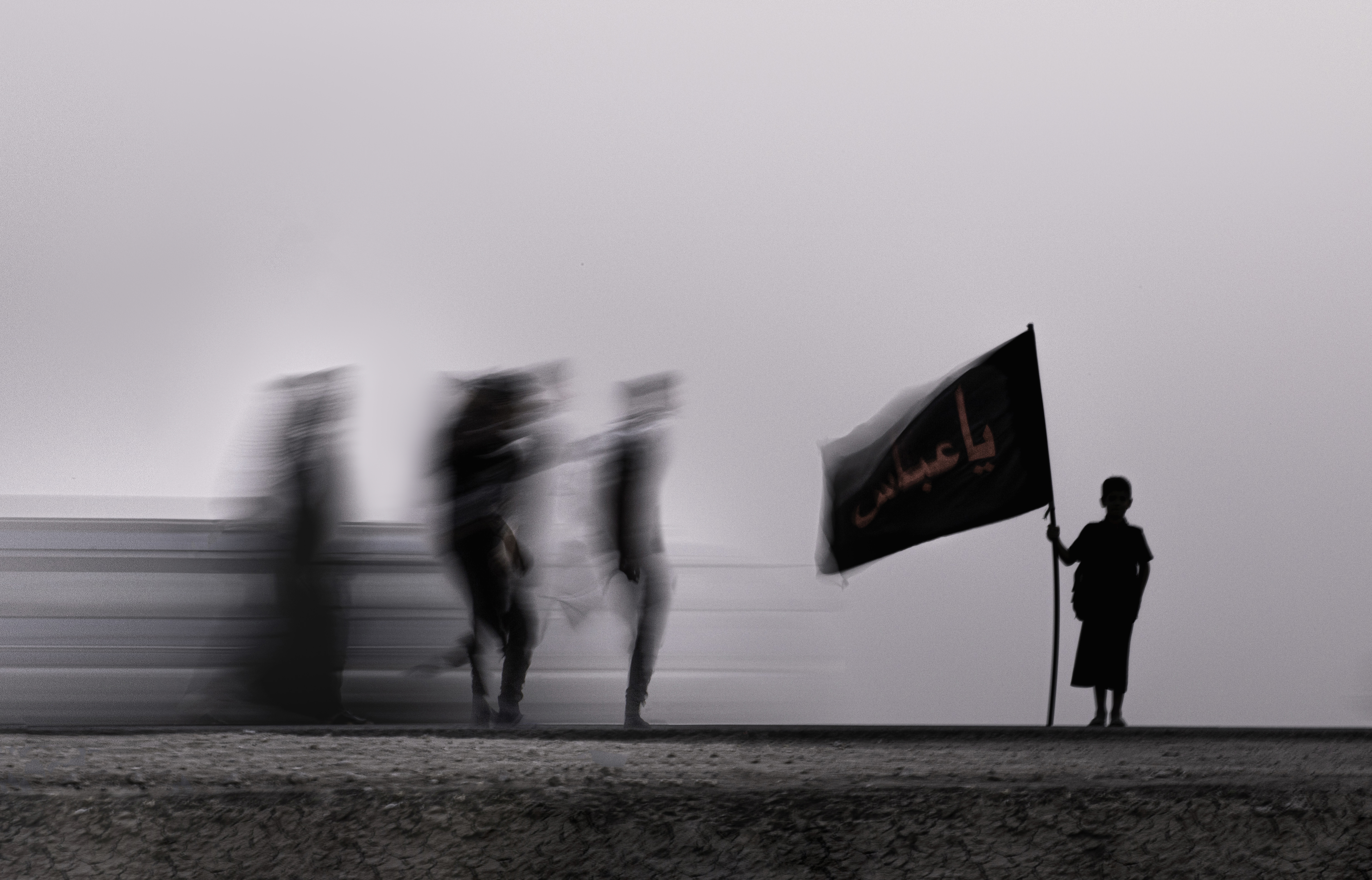 زيارة الأربعين_طريق المشاية
