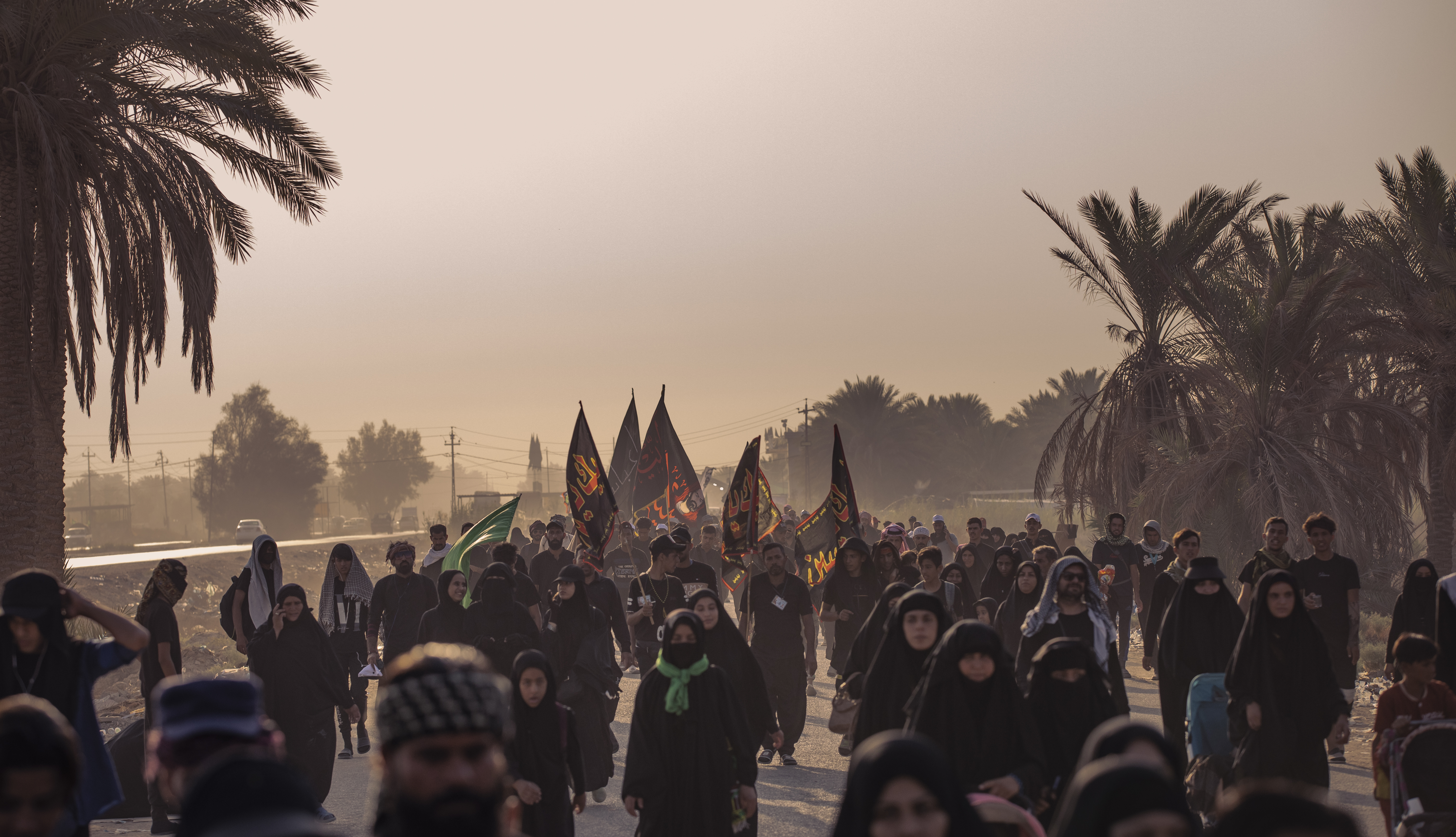 زيارة الأربعين_طريق المشاية
