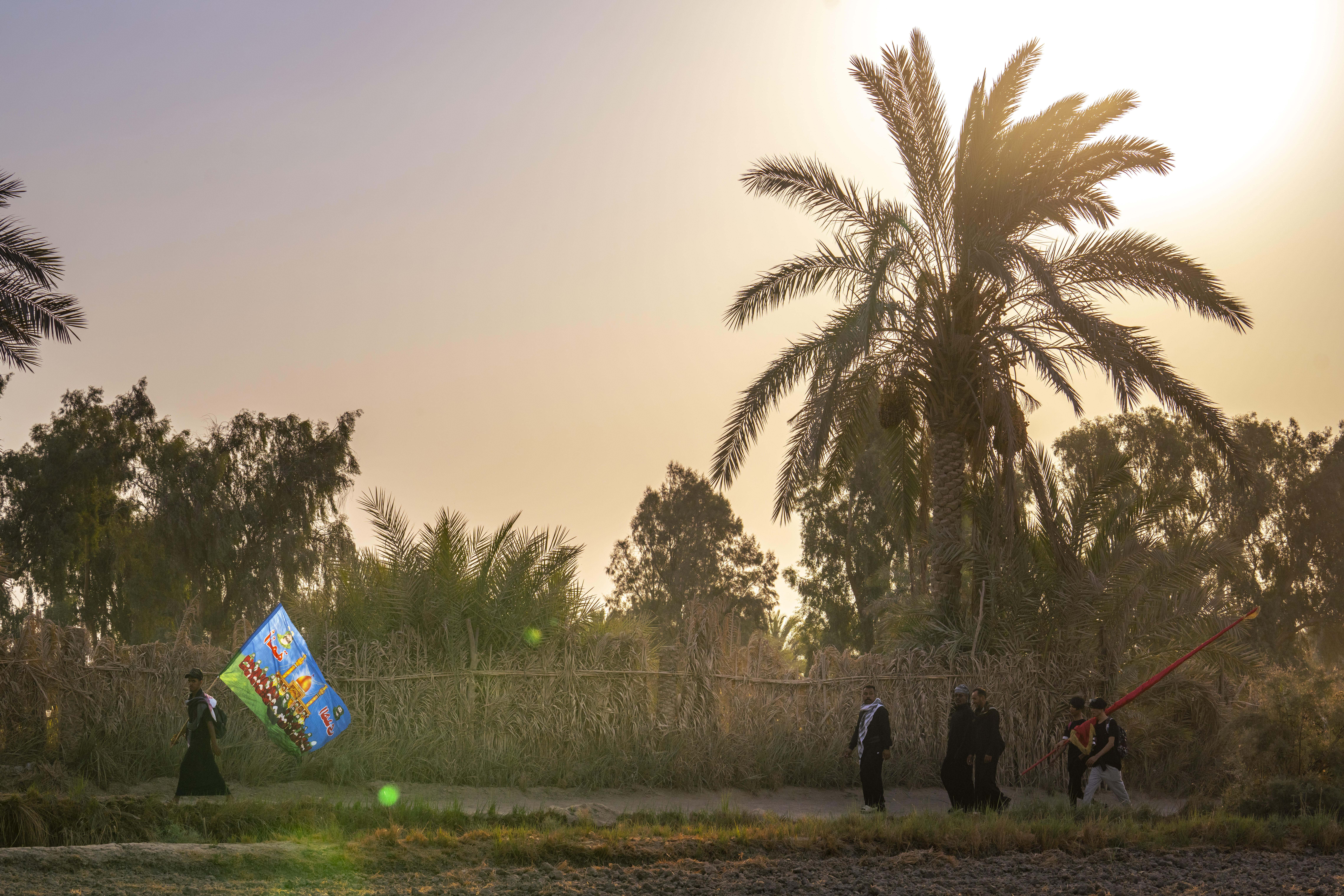 زيارة الأربعين_طريق المشاية