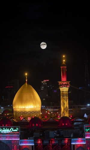 منائر  وقبة ابي الفضل العباس (عليه السلام)