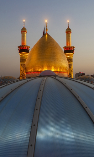 منائر  وقبة ابي الفضل العباس (عليه السلام)