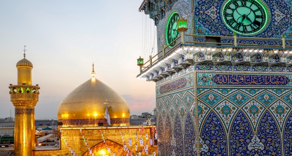 منائر  وقبة  حرم الامام علي  (عليه السلام)