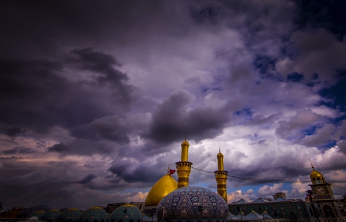 منائر  وقبة ابي الفضل العباس (عليه السلام)