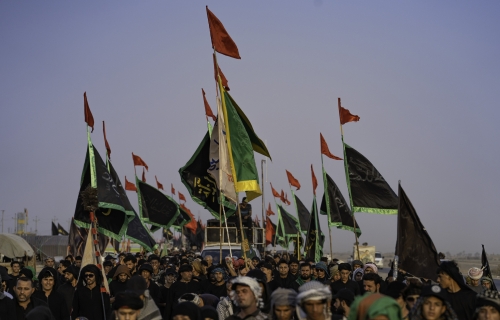 زيارة الأربعين_طريق المشاية
