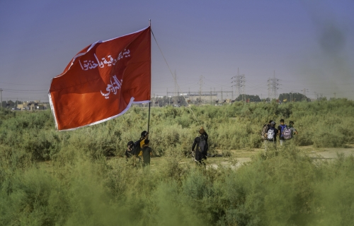 زيارة الأربعين_طريق المشاية
