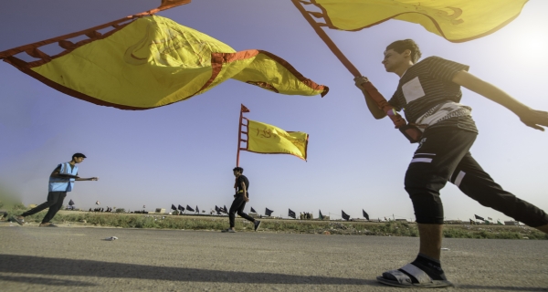 زيارة الأربعين_طريق المشاية