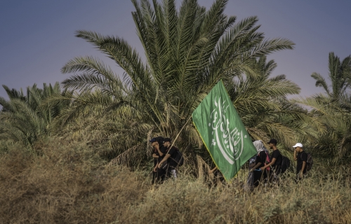 زيارة الأربعين_طريق المشاية