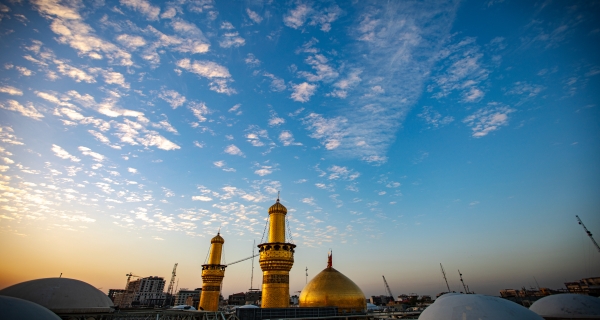 قبة ومنارة الامام الحسين عليه السلام 