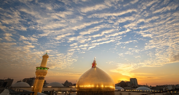 قبة ومنارة الامام الحسين عليه السلام