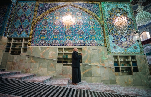 اجواء ايمانية في رحاب الصحن الحسيني الشريف