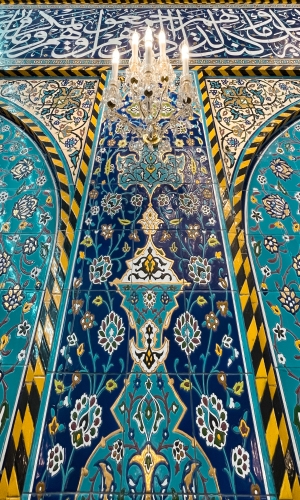 زخارف أسلامية في العتبة الحسينية 