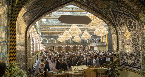 أجواء صلاة الجماعة في العتبة العباسية المقدسة 