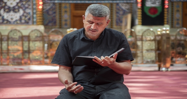 أجواء الدعاء في الصحن العباسي الشريف