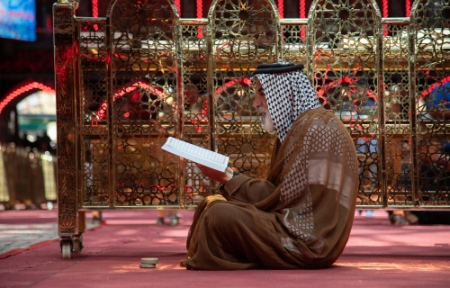 الأجواء الإيمانية في الصحن العباسي الشريف