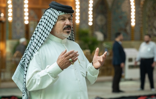 أجواء الدعاء في الصحن العباسي الشريف